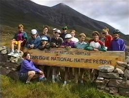 The youngsters sing an original song to celebrate our entry into the Ben Eighe National Nature Reserve